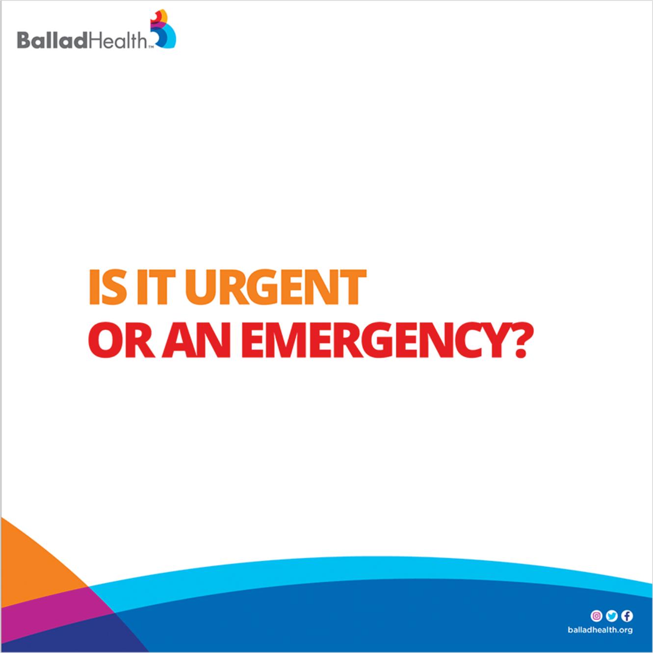 Urgent or emergency panel 2